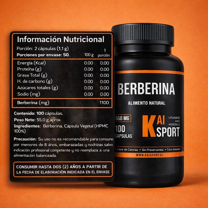 Berberina – Control del Azúcar, Metabolismo y Bienestar Integral + PDF de regalo con beneficios y modos de uso