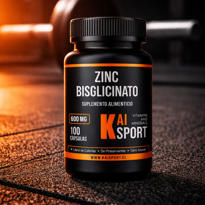 Zinc Bisglicinato - Fuerza, recuperación y equilibrio hormonal real