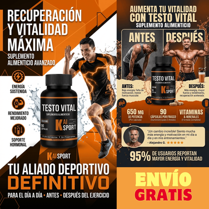 Testo Vital KaiSport – 90 Cápsulas