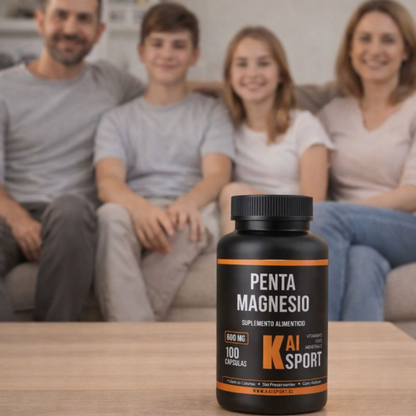 Penta Magnesio – Sueño Profundo, Recuperación Muscular y Calma Mental (100 cápsulas)