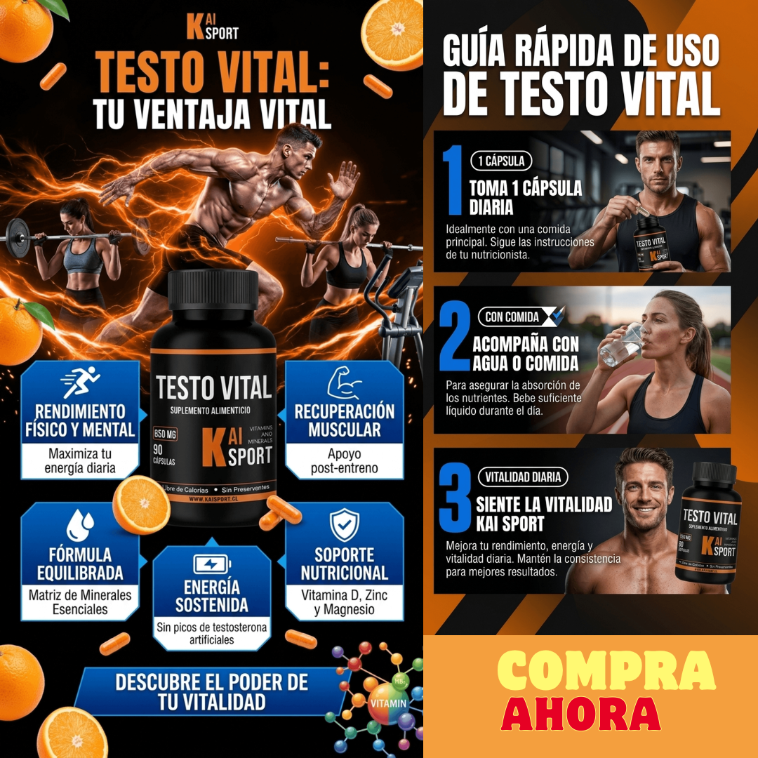 Testo Vital KaiSport – 90 Cápsulas