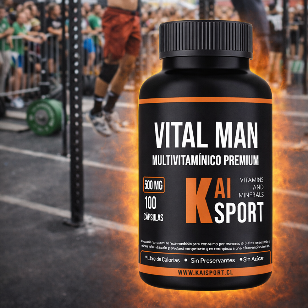 Vital Man 100 cápsulas de 500mg + Guía de modo de uso y beneficios