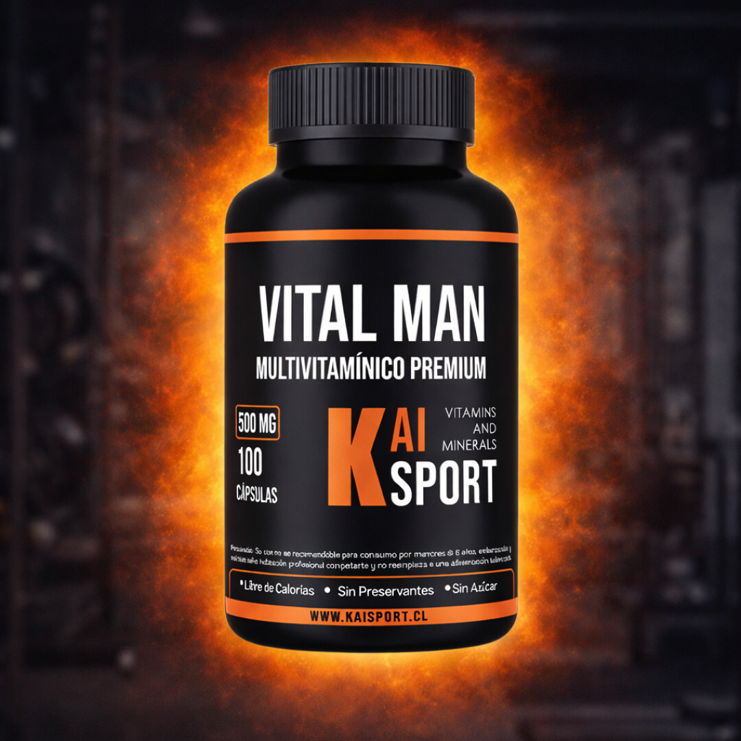 Vital Man 100 cápsulas de 500mg + Guía de modo de uso y beneficios