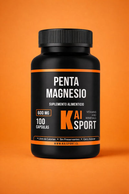 Penta Magnesio – Sueño Profundo, Recuperación Muscular y Calma Mental (100 cápsulas)