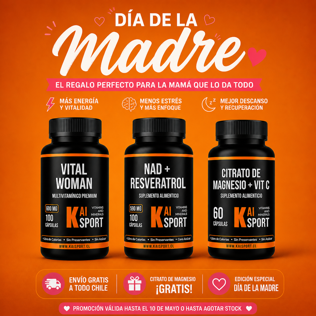 🌸 Pack Mamá Vital + Magnesio GRATIS 🎁