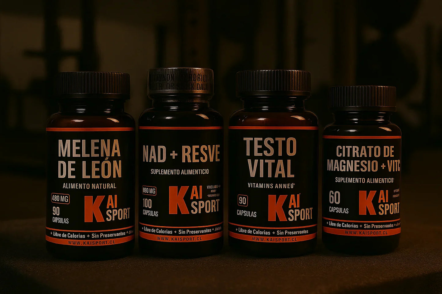 Pack Completo Testo vital + Nad con resveratrol + Melena de león + Citrato de Magnesio (regalo)