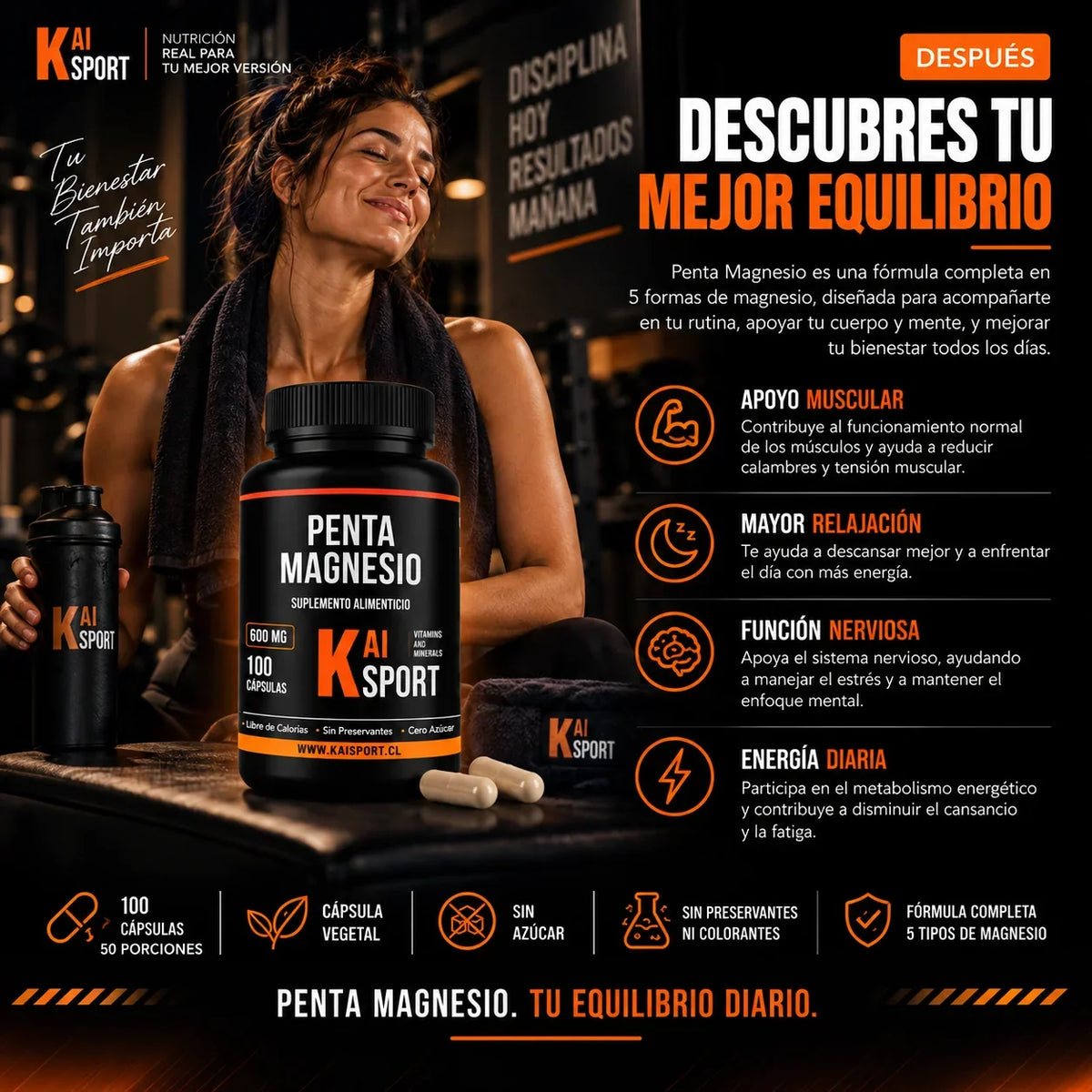 PENTA MAGNESIO — Sistema Nervioso y Bienestar Muscular