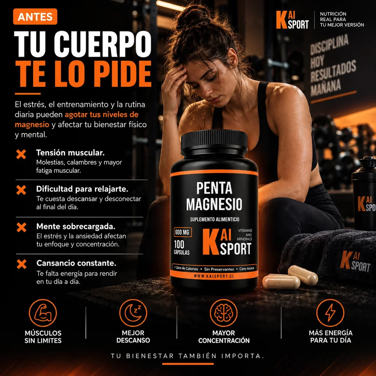 PENTA MAGNESIO — Sistema Nervioso y Bienestar Muscular