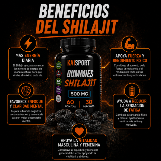 SHILAJIT Gummies - Fuerza, Energía y Rendimiento