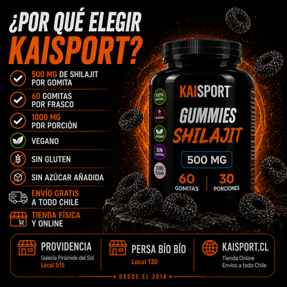 SHILAJIT Gummies - Fuerza, Energía y Rendimiento
