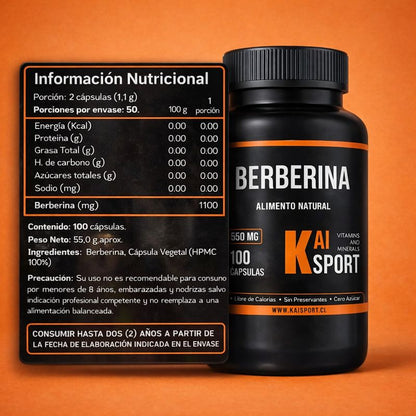 Berberina – Control del Azúcar, Metabolismo y Bienestar Integral + PDF de regalo con beneficios y modos de uso