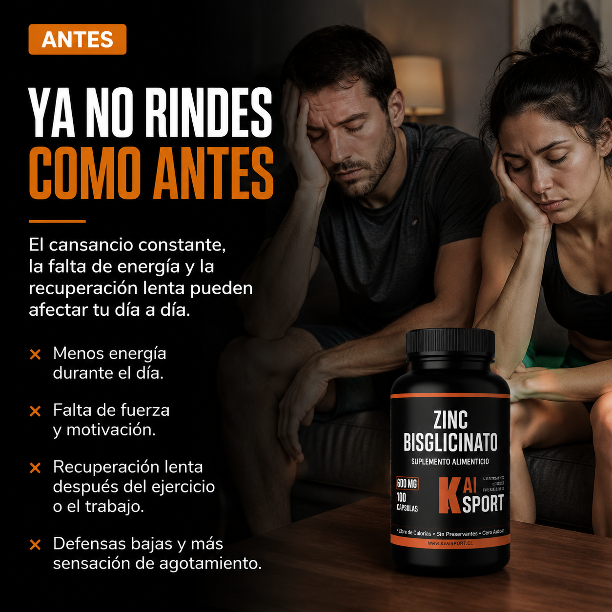 ZINC BISCIGLINATO - Fuerza, recuperación y equilibrio hormonal real