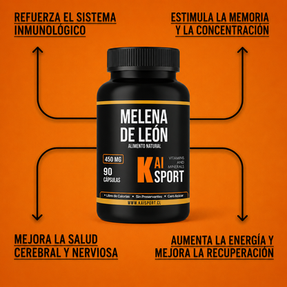 Melena de León – Más enfoque, Memoria y Productividad 450mg / 3 meses