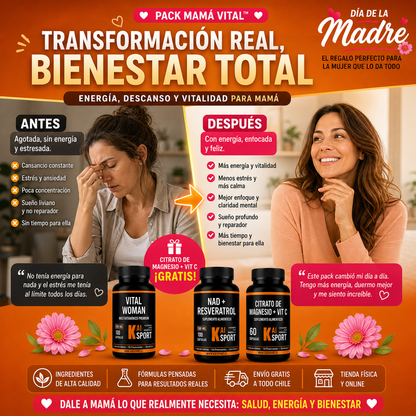 🌸 Pack Mamá Vital + Magnesio GRATIS 🎁