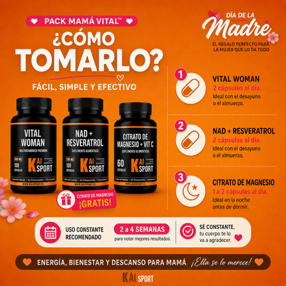 🌸 Pack Mamá Vital + Magnesio GRATIS 🎁
