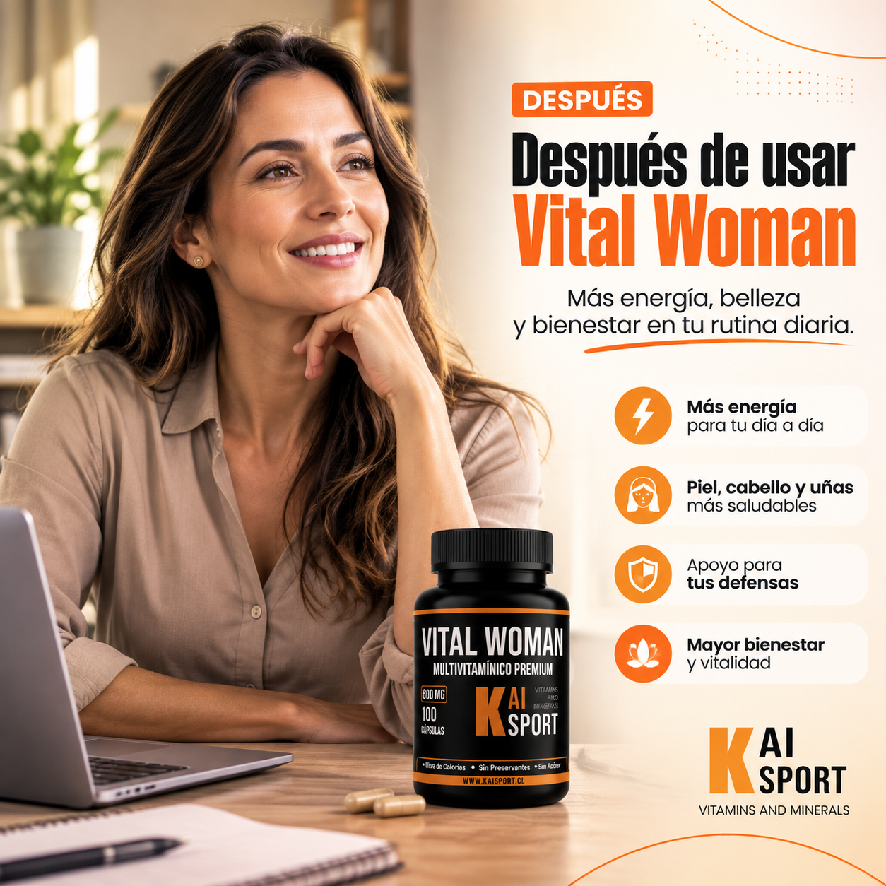 Vital Woman – Energía, Belleza y Bienestar Diario + Guía Gratis