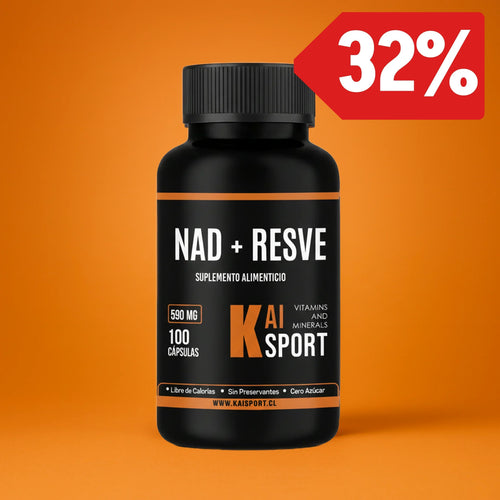 👉 NAD + Resveratrol 590 mg – Energía y Vitalidad por 100 Días