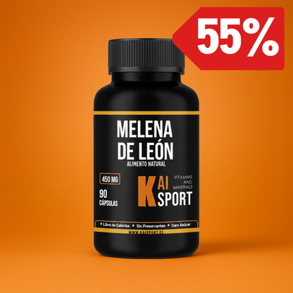 Melena de León - 3 meses de tratamiento + Guía de beneficios y modos de uso Gratis en PDF - 450Mg