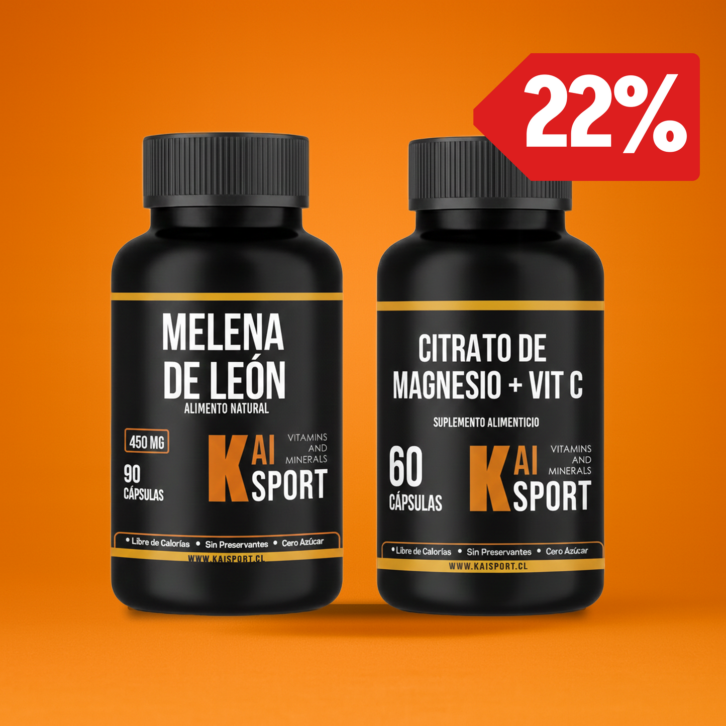 Pack Fuerza y Mente: Melena de León + Citrato de Magnesio con Vitamina C + PDF Gratis de sus Beneficios