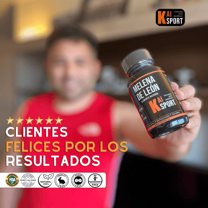 Melena de León - 3 meses de tratamiento + Guía de asesoramiento Gratis en PDF - 450Mg - Kai Sport
